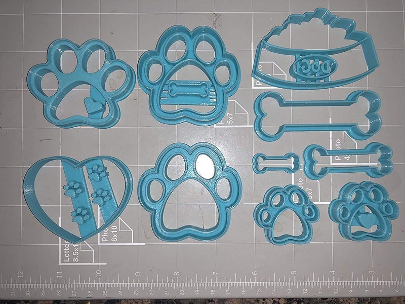 Arbi Design Dog Bone and Paw Limited Edition Cookie Cutter Set of 10 - Image 5